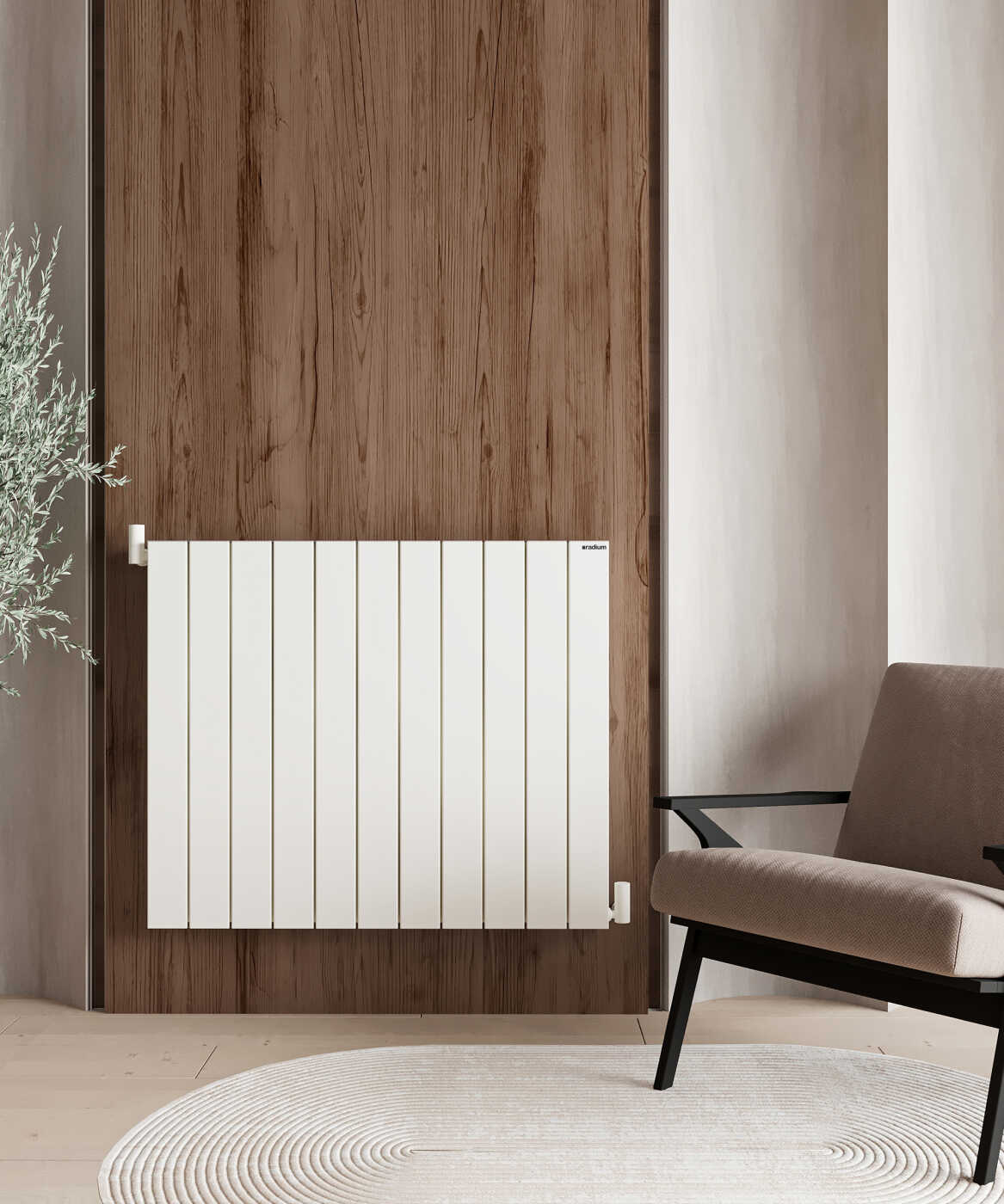 Delta Alüminium Radiator – Qumlu Ağ