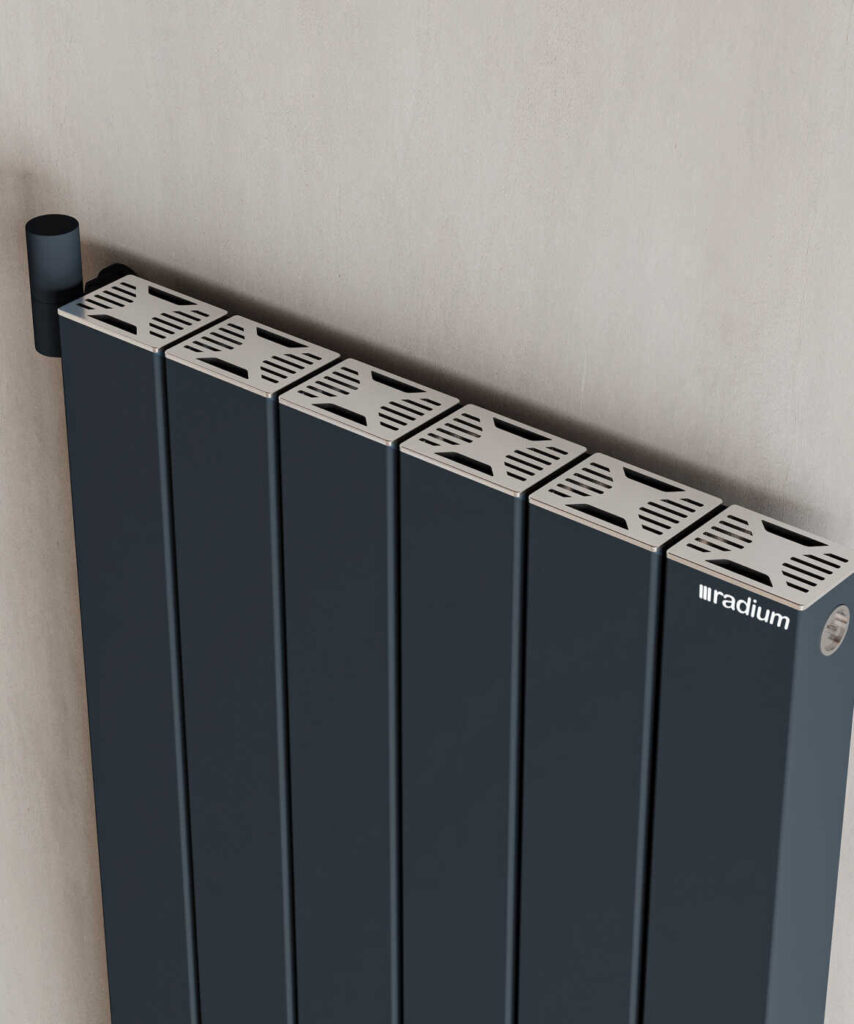 Delta Şaquli Alüminium Radiator – Qumlu Antrasit