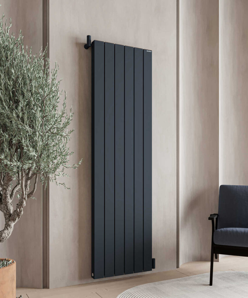 Delta Şaquli Alüminium Radiator – Qumlu Antrasit