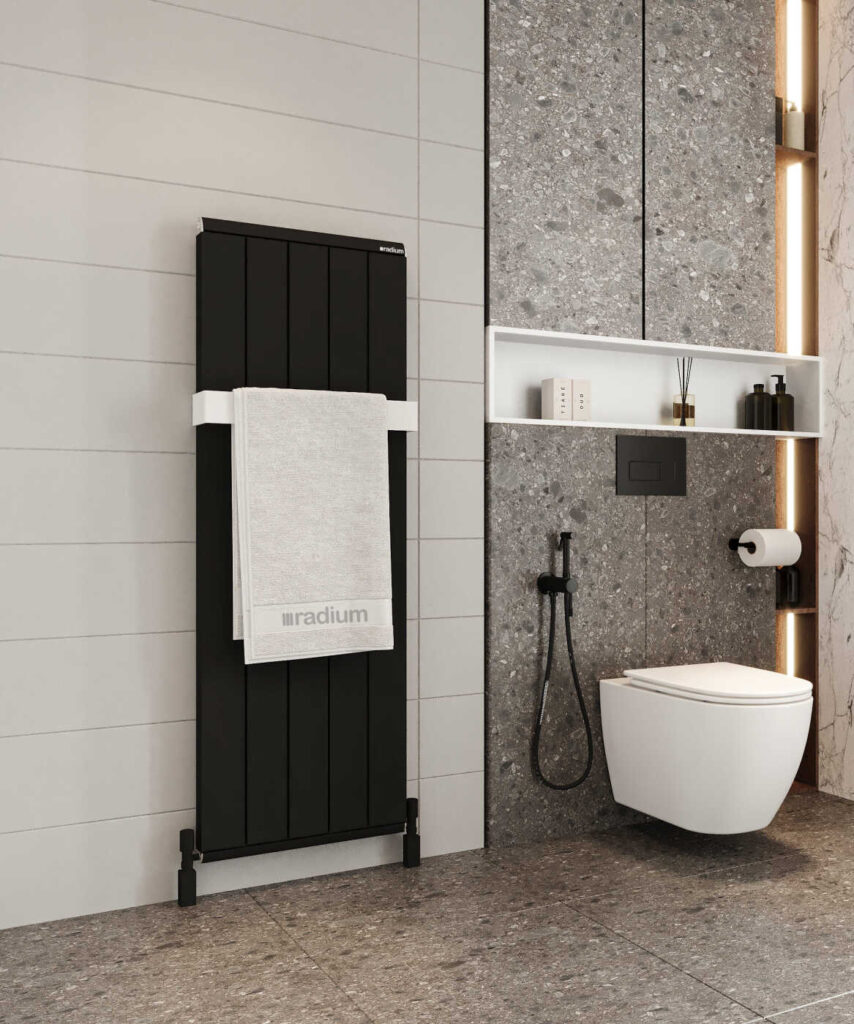 Nergis Classic Alüminium Dəsmal Quruducu – Qara