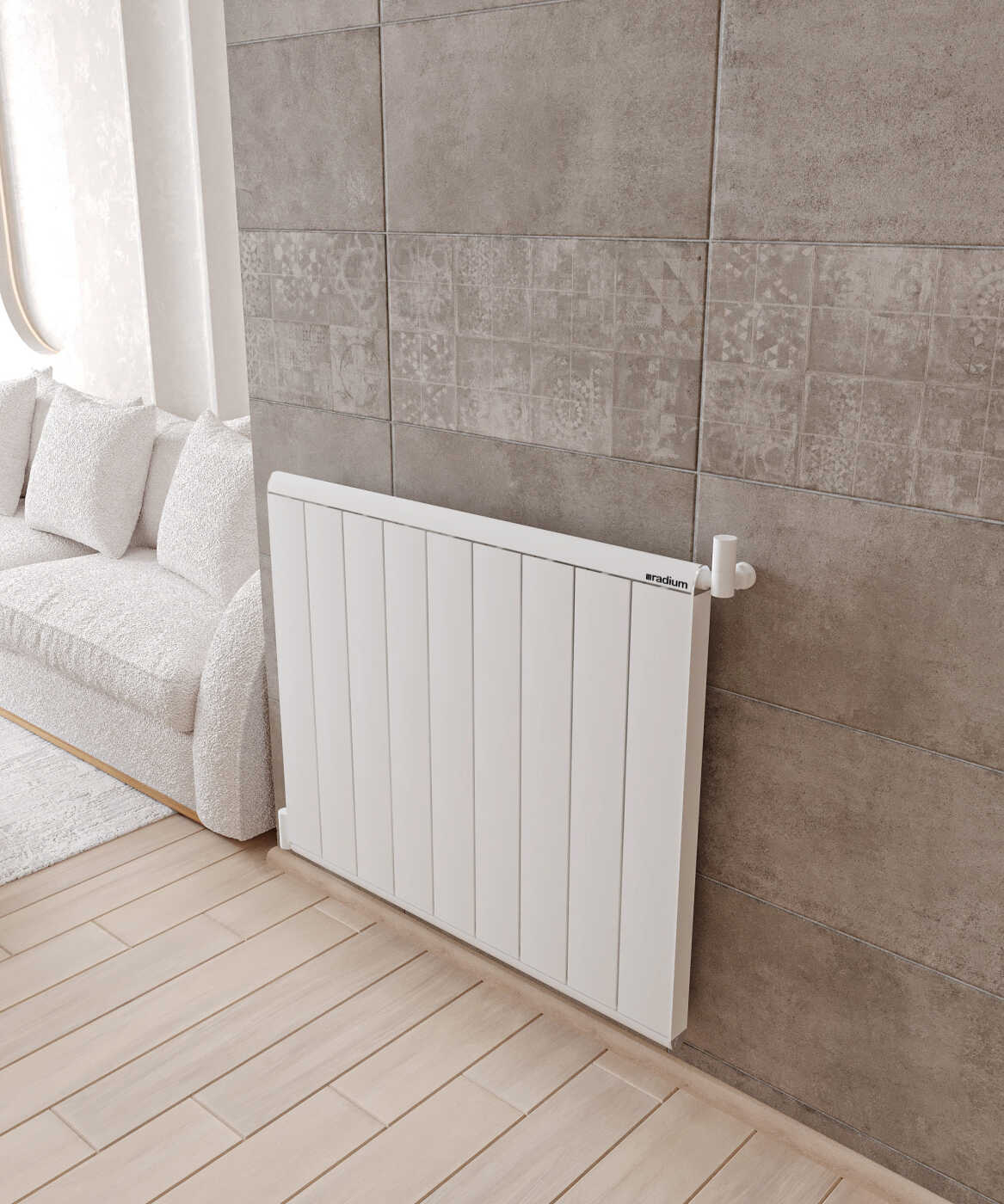 Nergis Classic Alüminium Radiator – Qumlu Ağ