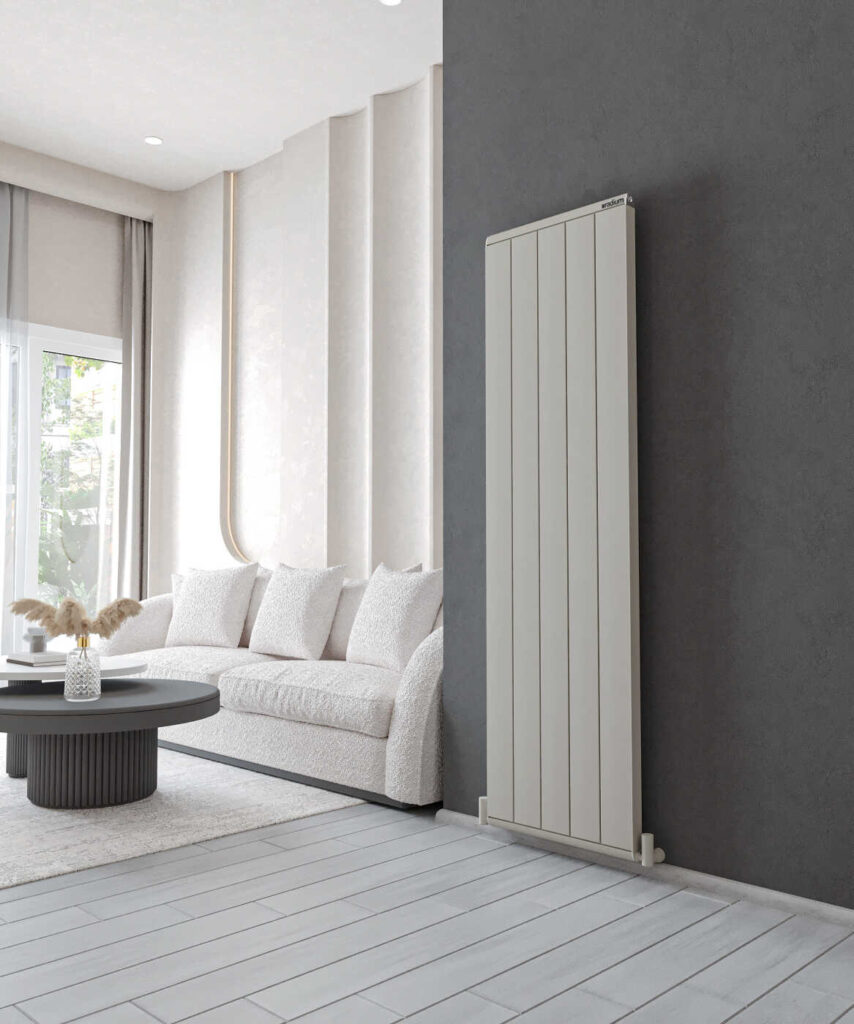 Nergis Classic Şaquli Alüminium Radiator – İpək Boz