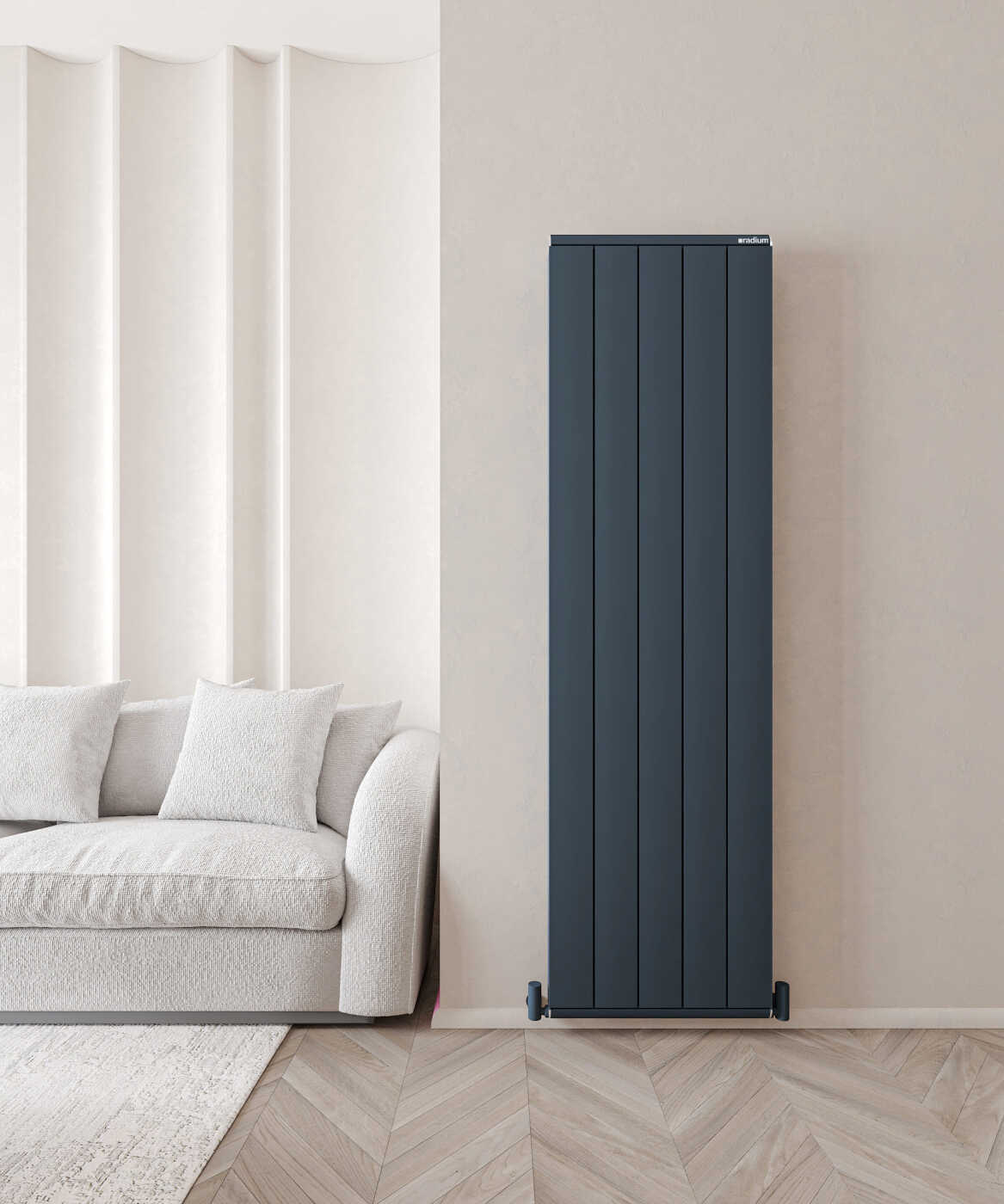 Nergis Classic Şaquli Alüminium Radiator – Qumlu Antrasit