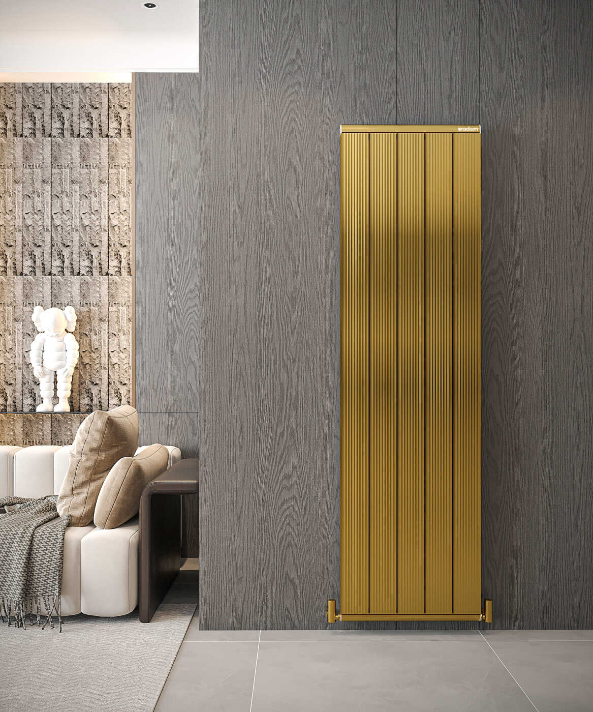 Nilüfer Elite Şaquli Alüminium Radiator – Qızılı