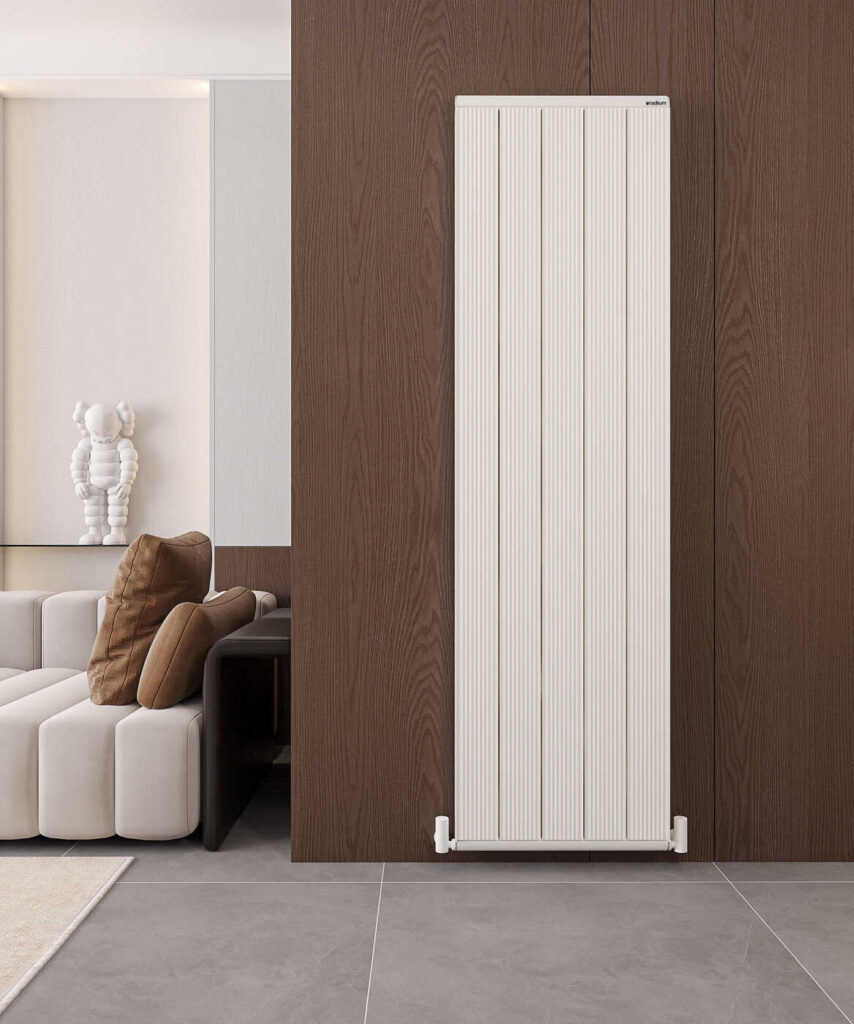 Nilüfer Elite Şaquli Alüminium Radiator – Qumlu Ağ