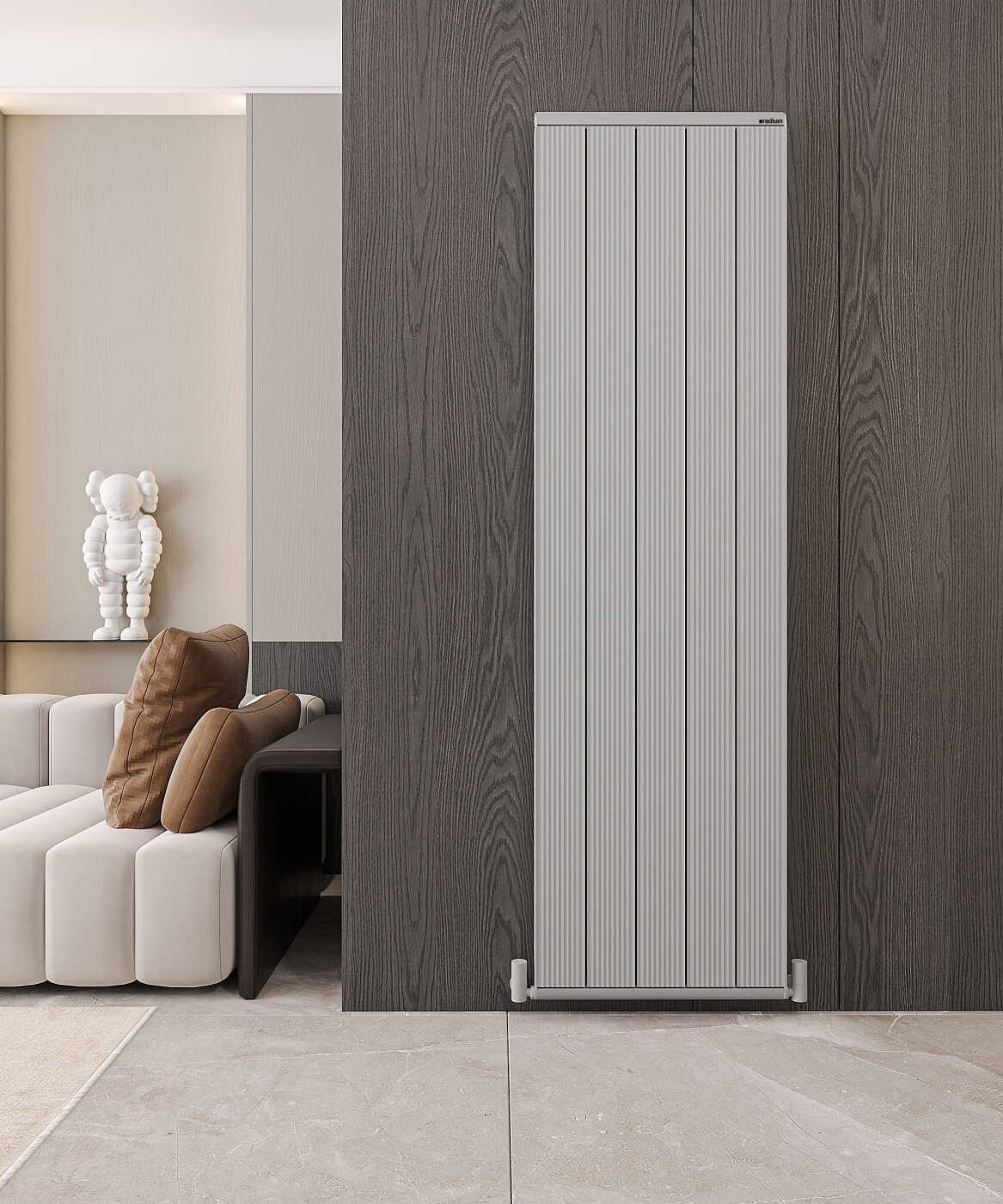 Nilüfer Elite Şaquli Alüminium Radiator – İpək Boz