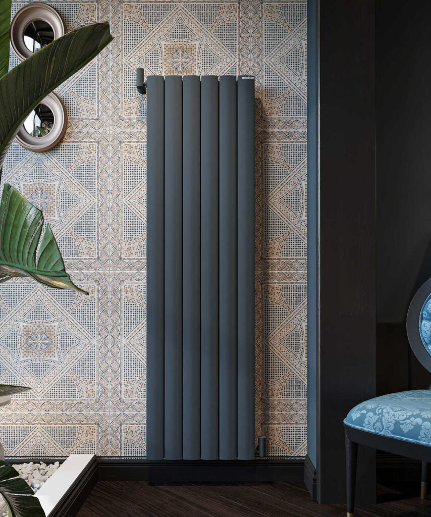 Optima Şaquli Alüminium Radiator – Qumlu Antrasit