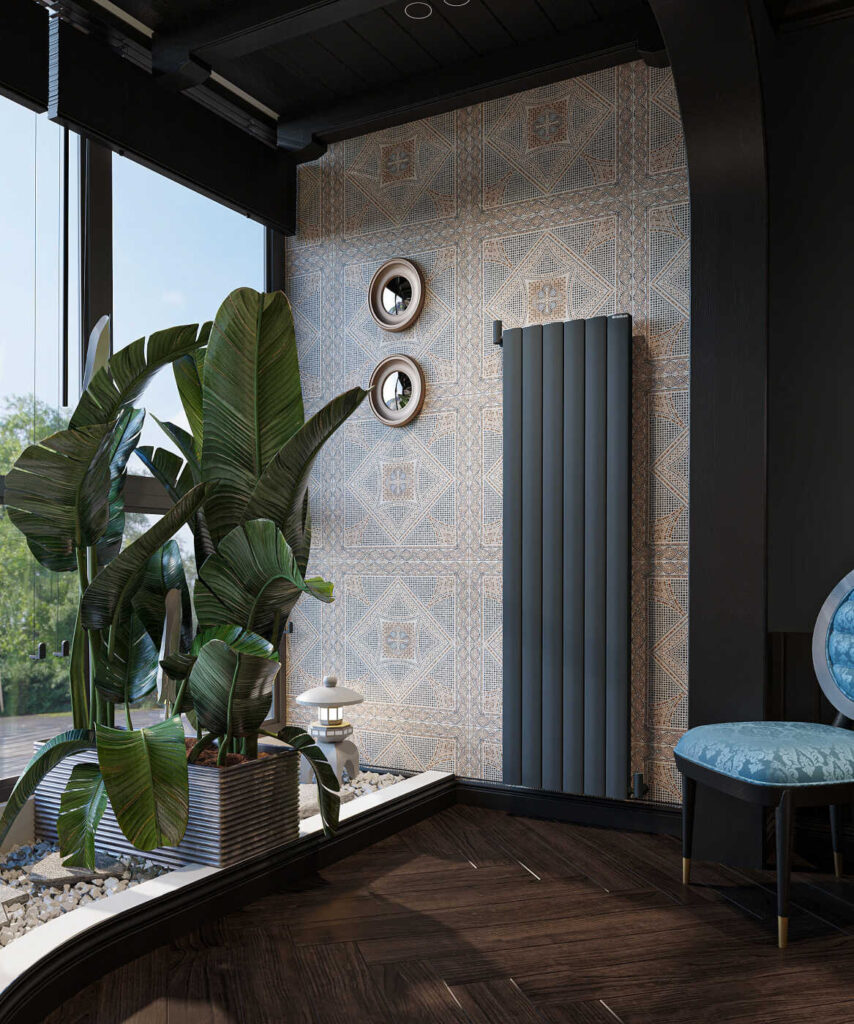 Optima Şaquli Alüminium Radiator – Qumlu Antrasit