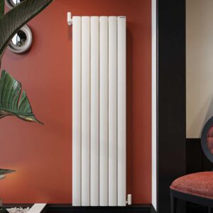 Optima Şaquli Alüminium Radiator – Qumlu Ağ