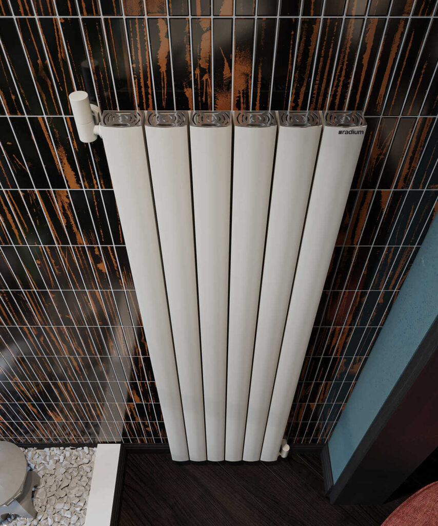 Optima Şaquli Alüminium Radiator – İpək Boz