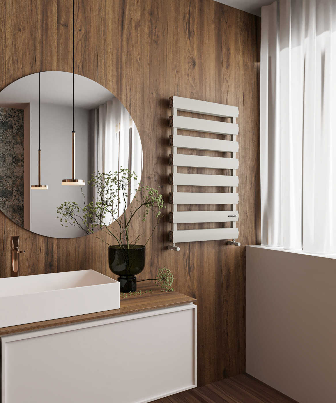 Optima Alüminium Dəsmal Quruducu – İpək Boz