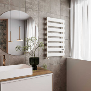 Optima Alüminium Dəsmal Quruducu – Qumlu Ağ