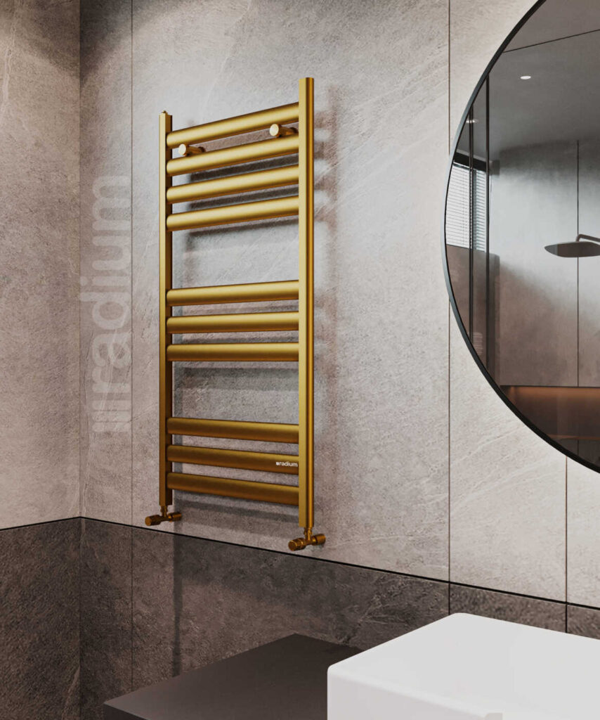 Damla Alüminium Dəsmal Quruducu - Qızılı