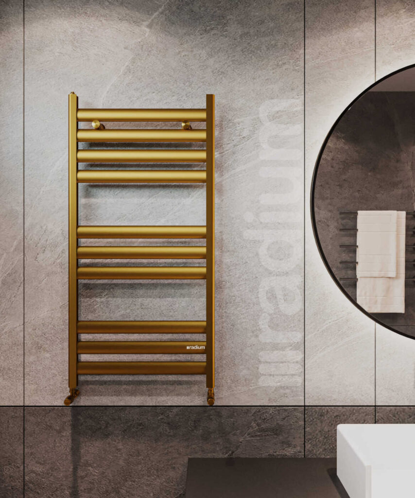 Damla Alüminium Dəsmal Quruducu - Qızılı