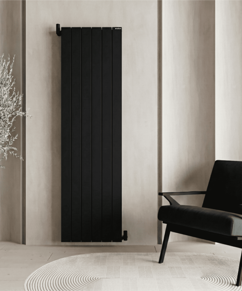 Delta Radiator Delta Şaquli Alüminium Radiator – Qumlu Qara - RadiumRadium