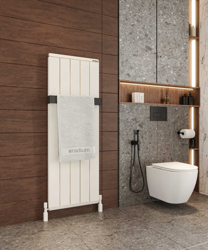 Nergis Classic Alüminium Dəsmal Quruducu  – Qumlu Ağ