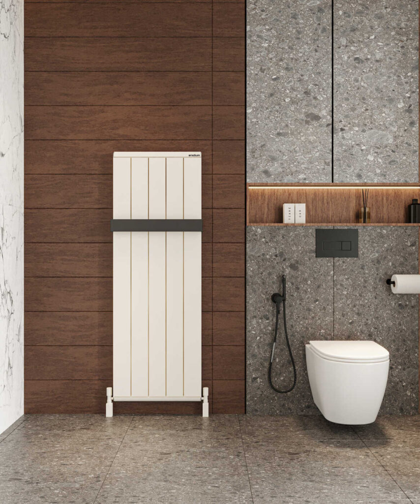 Nergis Classic Alüminium Dəsmal Quruducu  – Qumlu Ağ