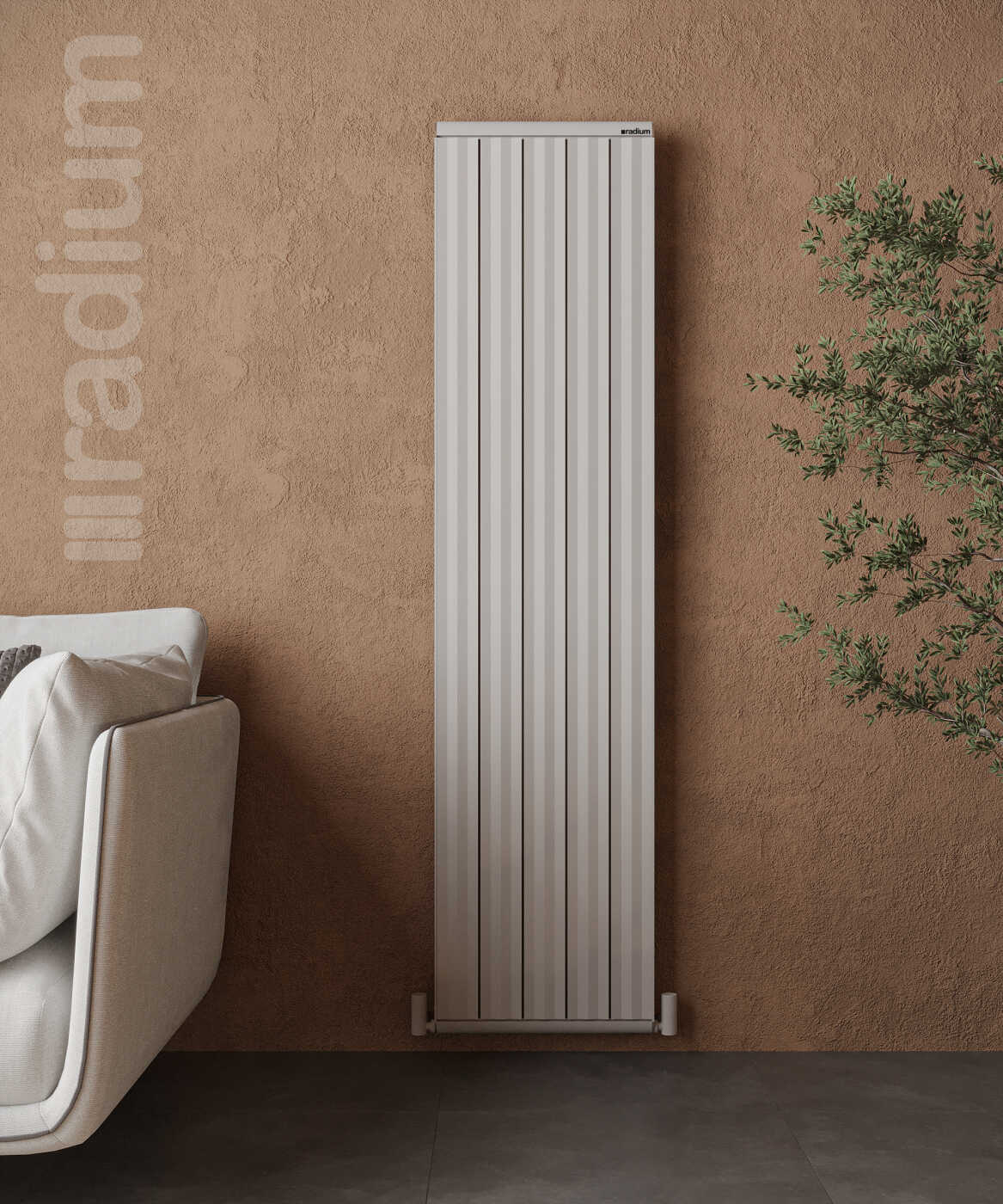 Nergis Elite Şaquli Alüminium Radiator – İpək Boz