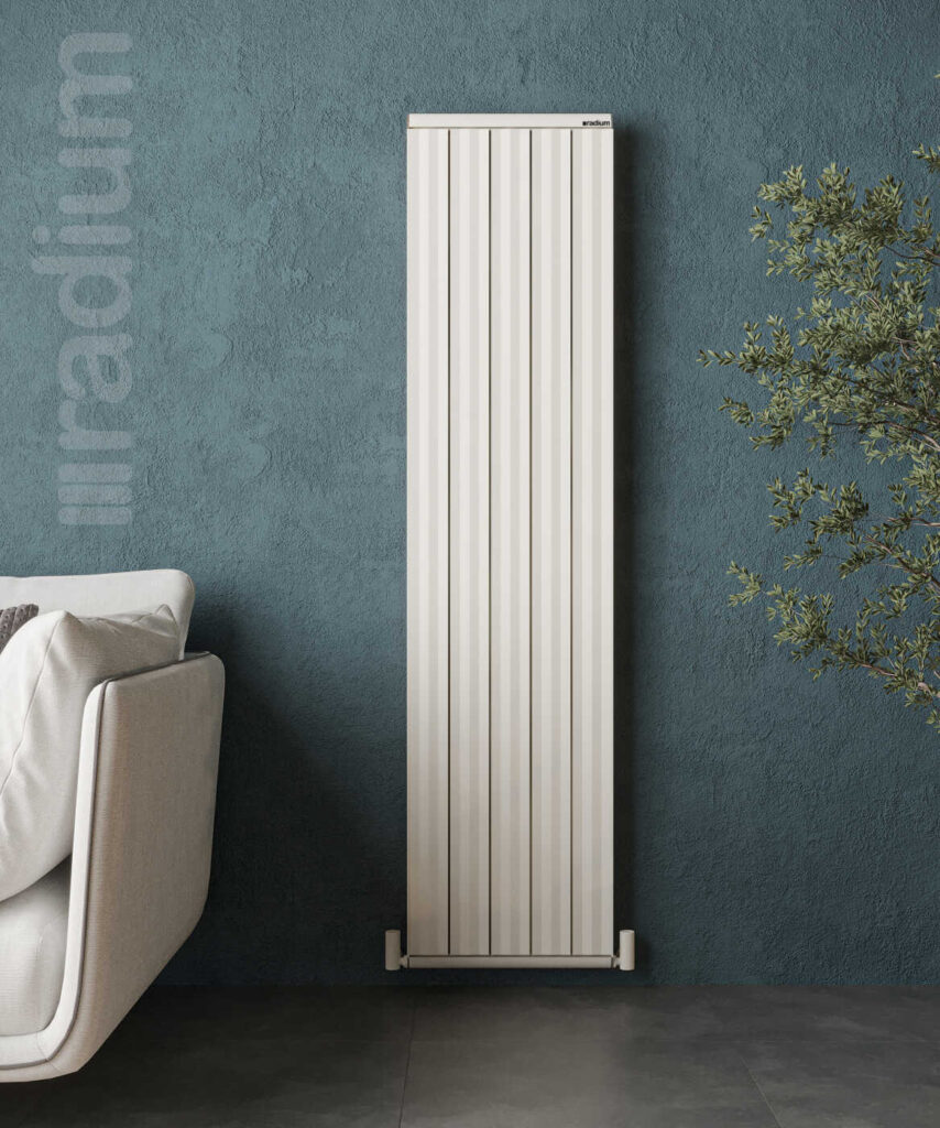 Nergis Elite Şaquli Alüminium Radiator – Qumlu Ağ