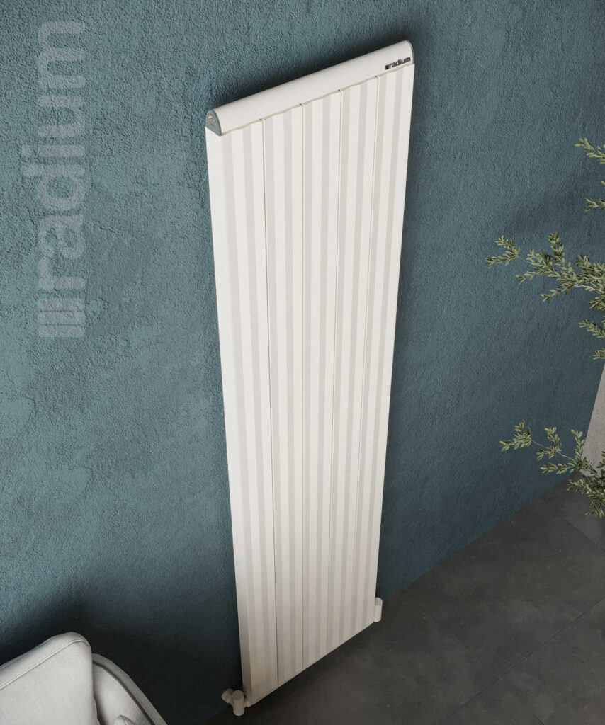 Nergis Elite Şaquli Alüminium Radiator – Qumlu Ağ