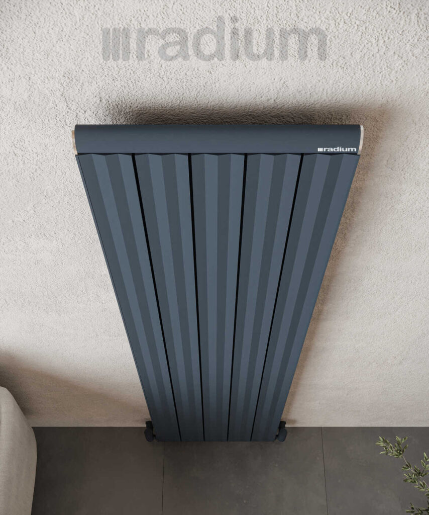 Nergis Elite Şaquli Alüminium Radiator – Qumlu Antrasit