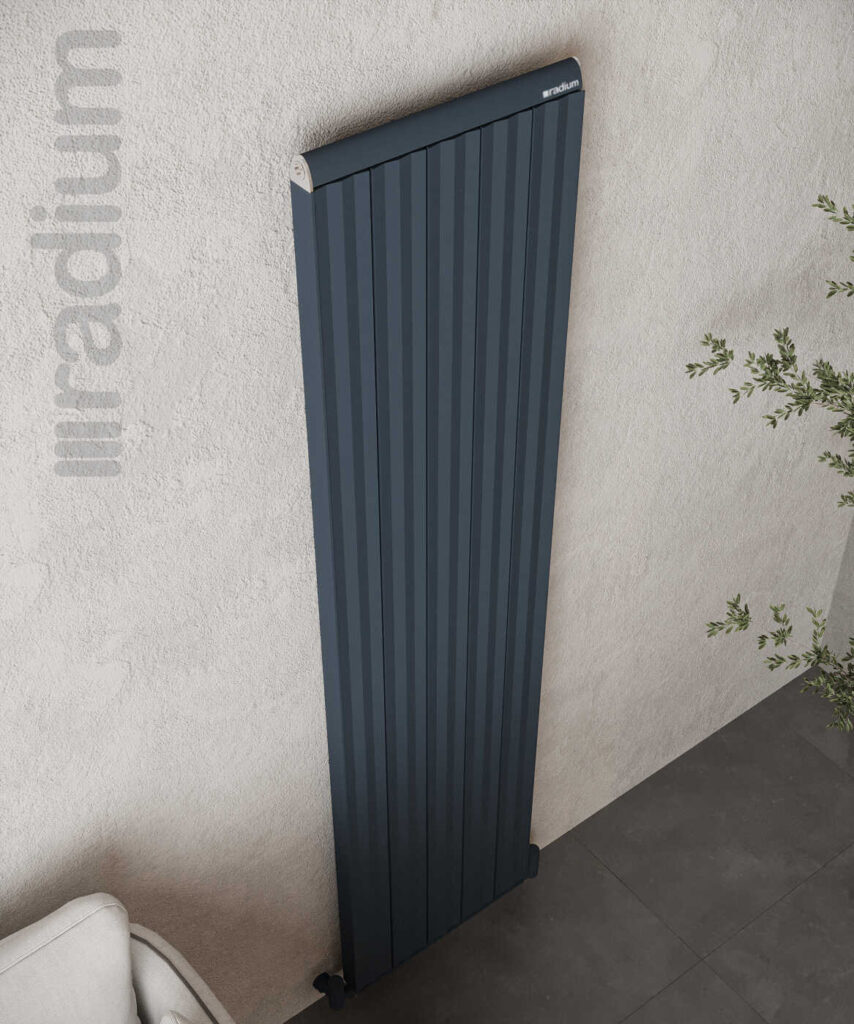 Nergis Elite Şaquli Alüminium Radiator – Qumlu Antrasit